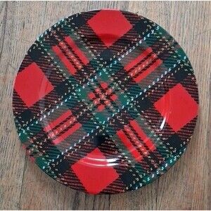 Fitz & Floyd COUNTRY PLAID  Luncheon Plates NEAR MINT Condition Lot Of 2